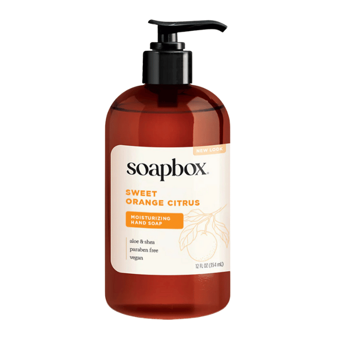 Soapbox Citrus and Peach Rose Liquid Hand Soap, 12 Oz
